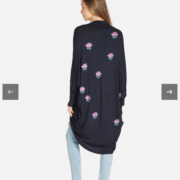 Lauren Moshi Ramona Crystal Roses cardigan, worn once xs/s - Picture 1 of 7